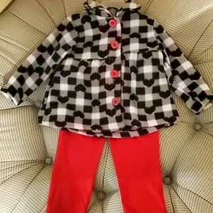 18mth toddler girl sweater and pants set